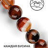 Серьги Wolves Элитный Агат 40767 №1 (медный)