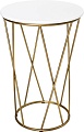 Журнальный столик RasGar Престиж Аллюр (золото/белый МДФ)