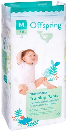 Трусики-подгузники Offspring M 6-11кг Новый год (42 шт)