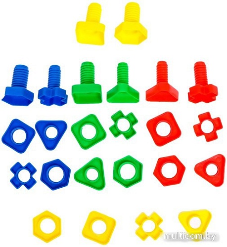 Набор развивающих игрушек Zabiaka Болты и гайки 9270857