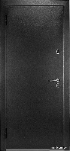 Металлическая дверь Guard Термо MG109 96x205 левая (черное серебро/белый ясень)