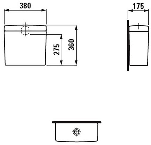 Бачок для унитаза Laufen Pro 8269510008711