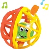 Развивающая игрушка Азбукварик Мячик Хохотуша 2049 (оранжевый/желтый)