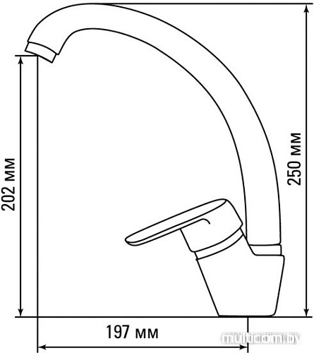 Смеситель Granula GR-4003 (песочный)