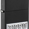 Зажигалка Zippo License Plate Black Matte 48689