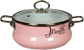 Кастрюля СтальЭмаль Maestro 8ST205S (розовый)