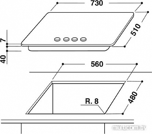 Варочная панель Whirlpool GMW 7552/IXL