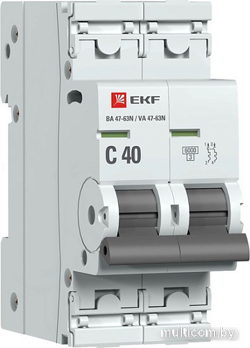 Выключатель автоматический EKF PROxima ВА 47-63N M636240C