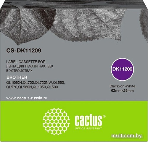 Картридж CACTUS CS-DK11209 (аналог Brother DK11209)