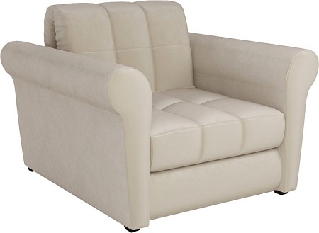 Кресло-кровать Мебель-АРС Гранд (бархат, бежевый star velvet 6 light beige)