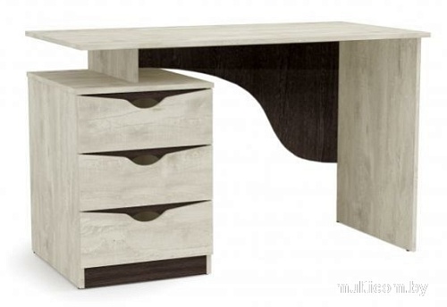 Стол Олмеко Лючия 33.23 (бетон пайн/венге/белый)