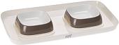 Миски на подставке Ferplast Glam Tray Extra Small (коричневый)