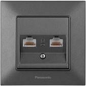Розетка компьютерная Panasonic Arkedia Slim WNTC04062DG-BY