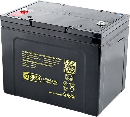 Аккумулятор для ИБП Kiper EVH-12800 (12В/80 А·ч)