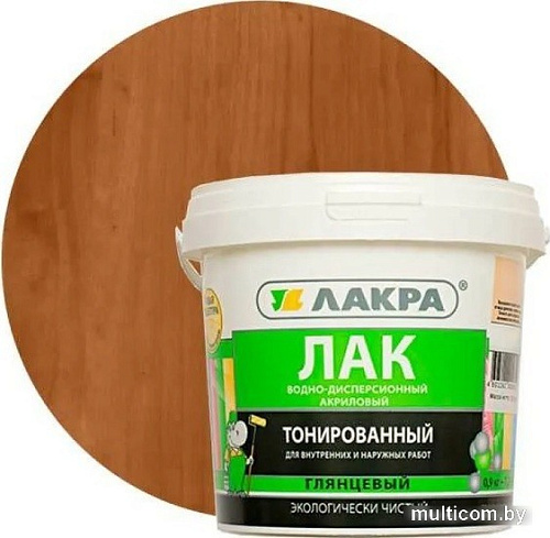 Лак Лакра ВД тонированный 900 г (орегон)