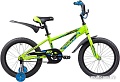 Детский велосипед Novatrack Lumen 18 (зеленый/черный, 2019)