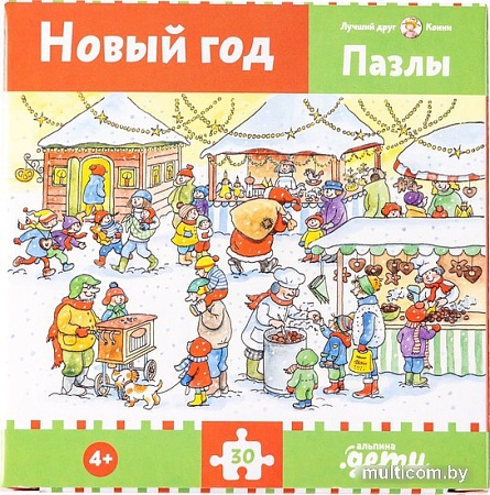 Пазл Альпина Новый год. Конни празднует Новый год (30 эл)
