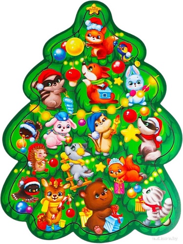 Головоломка Лесная мастерская Головоломка. Новый год! Нарядная елка 4276244