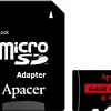 Карта памяти Apacer microSDXC AP64GMCSX10U5-R 64GB (с адаптером)