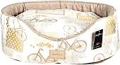 Лежак AntePrima Nathalie NAYELBIKE04 (бежевый/принт велосипед)
