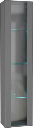 Шкаф-витрина НК-Мебель Point тип-41 71775205 (серый графит)