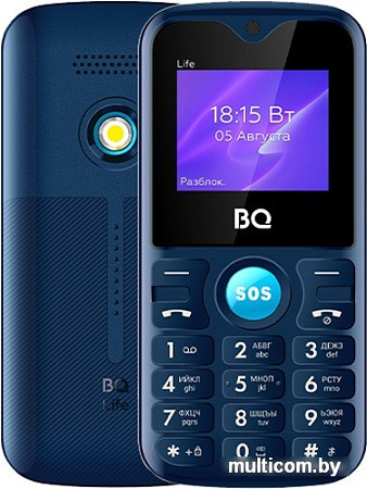 Кнопочный телефон BQ-Mobile BQ-1853 Life (синий)