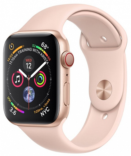 Часы Apple Watch Series 4 GPS + Cellular 40mm Stainless Steel Case with Sport Band