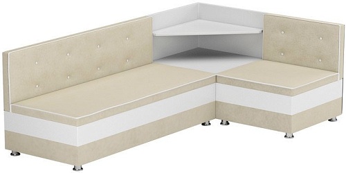 Угловой диван Mebelico Милан (бежевый/белый) [58830]