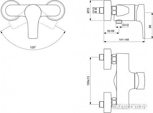 Смеситель Vidima Стрим B0497AA/BA093AA