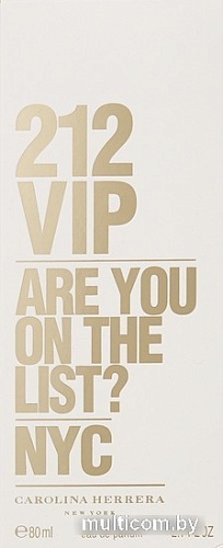 Carolina Herrera 212 VIP EdP (80 мл)
