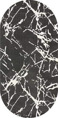 Ковер для жилой комнаты Safyun Bravo SN539-GREY-CREAM-OVAL (0.8x1.5)