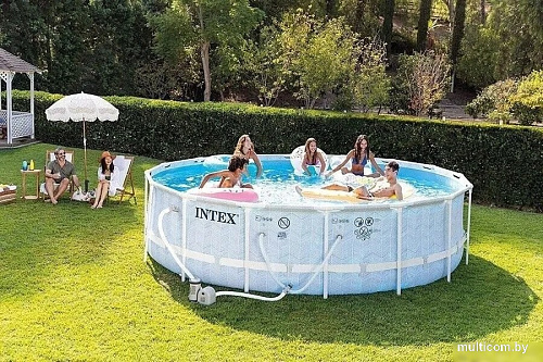 Каркасный бассейн Intex Prism Frame Chevron 26746 (488х122)