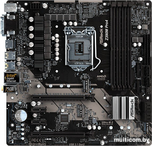 Материнская плата ASRock Z390M Pro4