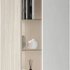 Шкаф-витрина Black Red White Linn Со стеклом 100x60x36 (ясень шимо/белый)