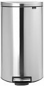 Brabantia FlatBack+ 30 л (стальной матовый с защитой от отпечатков)