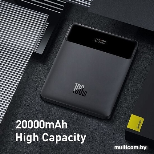 Внешний аккумулятор Baseus Blade Power Digital Display 20000mAh (черный)