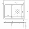 Кухонная мойка Mixline Pro 551876 правый (сатин, с сифоном)