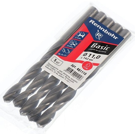 Набор сверл Rennbohr Basic Prom 461110 (5 шт)