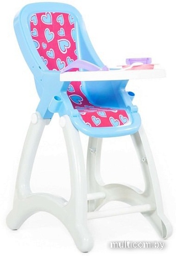 Стульчик для кукол Полесье Беби №2 48011 (белый/голубой)
