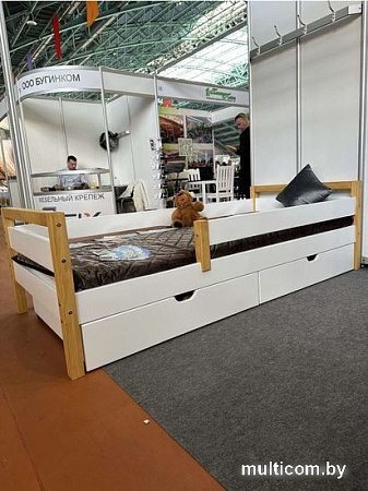 Кровать WoodMoon Мунни 8 с ящиками М-8Я 90x200