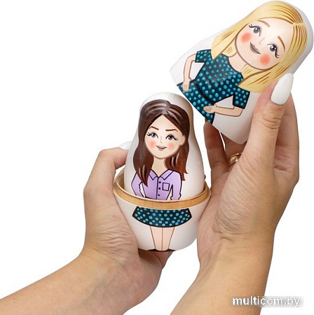 Развивающая игрушка Брестская Матрешка Матрешки - бизнес леди. Набор в офисной тематике (набор 7 шт)