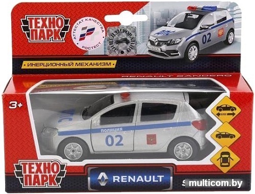 Легковой автомобиль Технопарк Renault Sandero Полиция SB-17-61-RS(P)-WB
