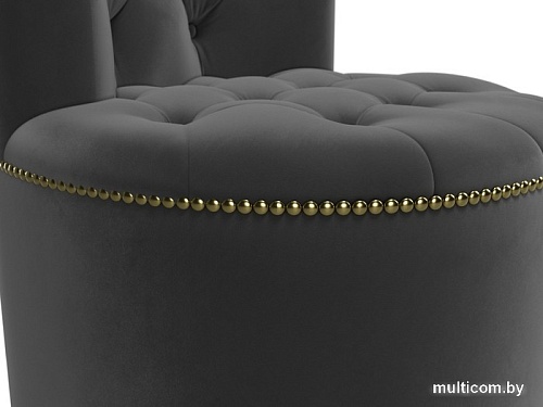 Пуфик Лига диванов Саваж (велюр, серый)