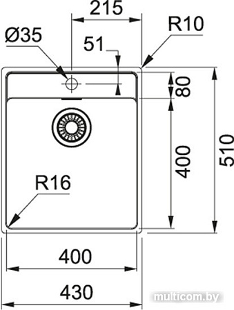 Кухонная мойка Franke Maris MRX 210-40 TL 127.0544.021