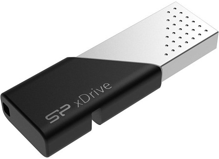 USB Flash Silicon-Power xDrive Z50 128GB (черный/серебристый)