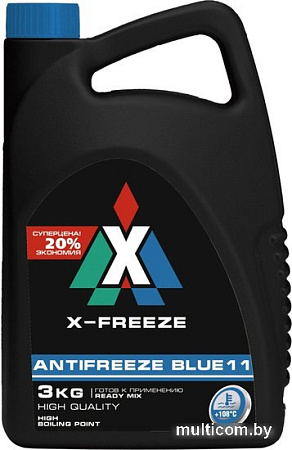 Антифриз X-Freeze Blue 11 430206093 3 кг