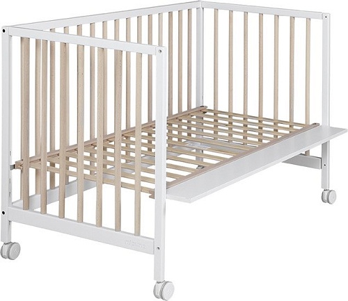 Классическая детская кроватка Micuna Mountain 60x120 (white/natural wax)