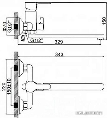 Смеситель Wisent WG2203