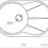 Кухонная мойка Zigmund &amp; Shtain Kreis OV 770 B (каменная соль)