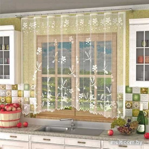 Тюль Лента Е672Р 2.5x1.6 м (белый)